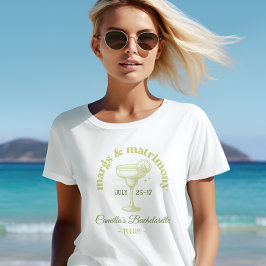 Tropical Palm Cocktail Bachelorette T - Shirt