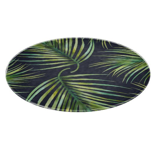 Tropical Palm Cutting Board Schneidebrett (Ecke)