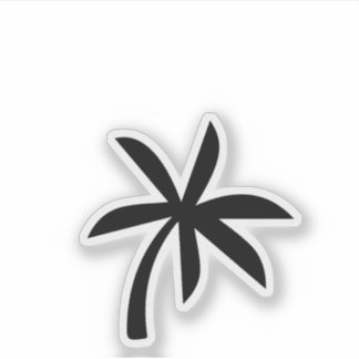 Tropical Palm Design Aufkleber