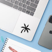 Tropical Palm Design Aufkleber (Laptop mit iPhone)