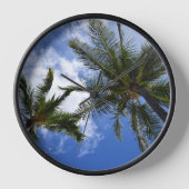 Tropical Palm Design Uhr (Vorderseite)
