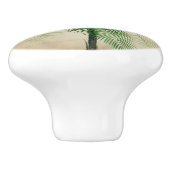 Tropical Palm Elegant Stilvoller Marmor Keramikknauf (Seitenansicht)