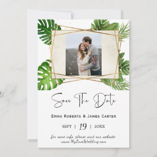 Tropical Palm Foto Save the Date