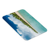 Tropical Palm Fringed Beach Magnet (Rechte Seite)