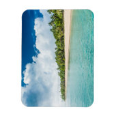 Tropical Palm Fringed Beach Magnet (Vertikal)