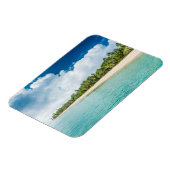 Tropical Palm Fringed Beach Magnet (Linke Seite)