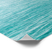 Tropical Palm Fringed Beach Poster (Ecke)