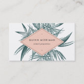 Tropical Palm Frond Visitenkarte (Vorderseite)