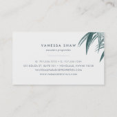 Tropical Palm Frontend Colorblock Visitenkarte (Rückseite)