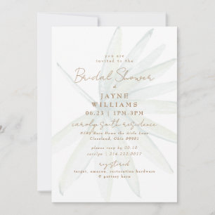 Tropical Palm Frontend Modernes Brautparty Einladung