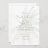 Tropical Palm Frontend Modernes Brautparty Einladung (Vorne/Hinten)