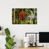 Tropical Palm Fruit Island Landscape Poster Print (Heimbüro)