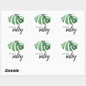 Tropical Palm Greenery Etwas Salty Sticker (Blatt)