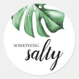 Tropical Palm Greenery Etwas Salty Sticker