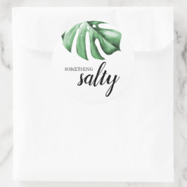Tropical Palm Greenery Etwas Salty Sticker