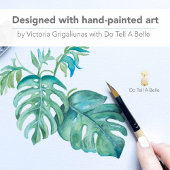 Tropical Palm Greenery Personalisiert Stationery Mitteilungskarte