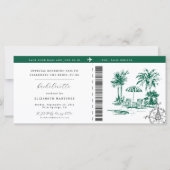 Tropical Palm | Junggesellinnenabschied im Stil ei (Vorderseite)