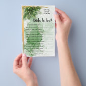 Tropical Palm Kennst du das Brautduschenspiel Flyer (Handgriff)