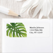 Tropical Palm Leaf Address Label (Insitu)
