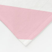 Tropical Palm Leaf Baby Pink Fleecedecke (Ecke)