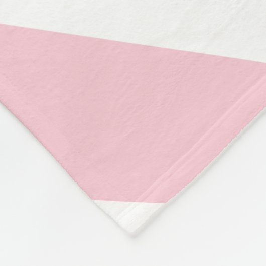 Tropical Palm Leaf Baby Pink Fleecedecke (Ecke)