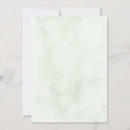 Tropical Palm Leaf Beach Hochzeit in Urlaubsort Einladung (Rückseite)