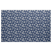 Tropical Palm Leaf Blau und Weiß Muster Stoff (Fat Quarter (45,7 x 55,9 cm))