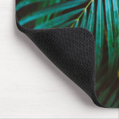 Tropical Palm Leaf Entspannen Grün beruhigend Mousepad (Ecke)