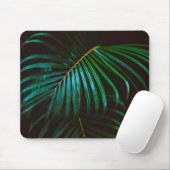 Tropical Palm Leaf Entspannen Grün beruhigend Mousepad (Mit Mouse)