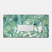 Tropical Palm Leaf Grüne Niedlich Schreibtischunterlage (Tastatur & Maus)