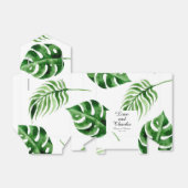 Tropical Palm Leaf Hochzeit in Urlaubsort Geschenkschachtel (Ungefaltet)
