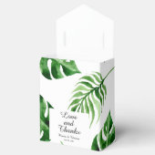 Tropical Palm Leaf Hochzeit in Urlaubsort Geschenkschachtel (Geöffnet)