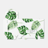Tropical Palm Leaf Hochzeit in Urlaubsort Vielen D Geschenkschachtel (Ungefaltet)