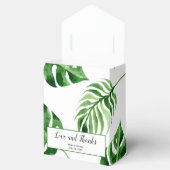 Tropical Palm Leaf Hochzeit in Urlaubsort Vielen D Geschenkschachtel (Geöffnet)