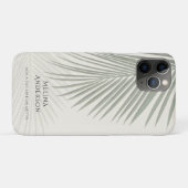 Tropical Palm Leaf Minimal Modern Case-Mate iPhone Hülle (Rückseite (Horizontal))