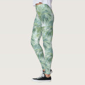 Tropical Palm Leaf Muster All-Over-Print-Leggings Leggings (Links)