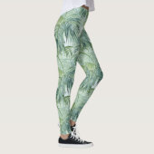 Tropical Palm Leaf Muster All-Over-Print-Leggings Leggings (Rechts)