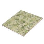 Tropical Palm Leaf Muster Fliese (Seite)