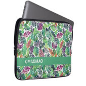 Tropical Palm Leaf Muster iPad Fall Laptopschutzhülle (Vorne Rechts)