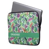 Tropical Palm Leaf Muster iPad Fall Laptopschutzhülle (Vorderseite Links)