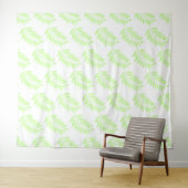 Tropical Palm Leaf Muster Tapestar Wandteppich (Beispiel (Horizontal))