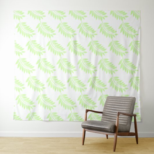 Tropical Palm Leaf Muster Tapestar Wandteppich (Beispiel (Horizontal))