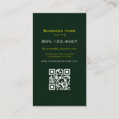 Tropical Palm Leaf Paint Swirl Design – Custom Visitenkarte (Rückseite)