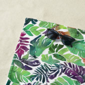 Tropical Palm Leaf Pattern Beach Handtuch (Beispiel)