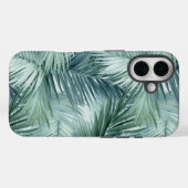 Tropical Palm Leaf Pattern Tough Case-Mate iPhone Hülle (Rückseite (Horizontal))