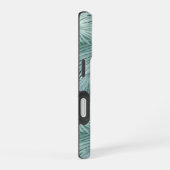 Tropical Palm Leaf Pattern Tough iPhone 16 Hülle (Rechte Seite)