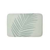 Tropical Palm Leaf Sage Green Badematte (Vorderseite)