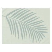 Tropical Palm Leaf Sage Green Tischdecke (Vorderseite (Horizontal))