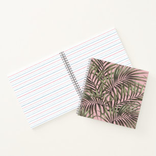 Tropical Palm Leaf Spiral Notebook Notizblock