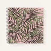Tropical Palm Leaf Spiral Notebook Notizblock (Vorderseite)